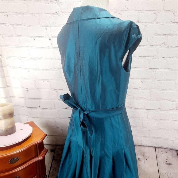 PS...STYLE Blue Fit and Flare Capped monochrome - Picture 13 of 15